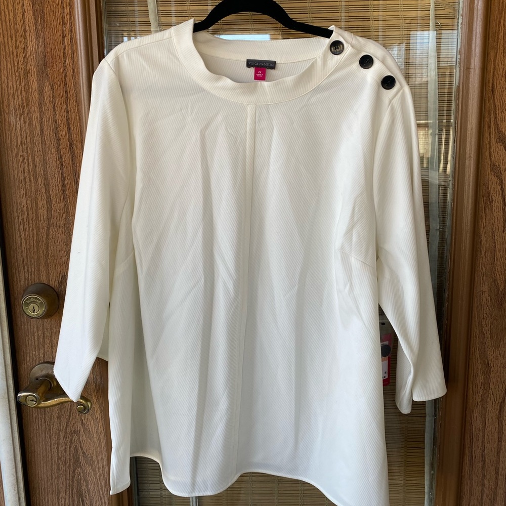 Cream Vince Canute blouse.